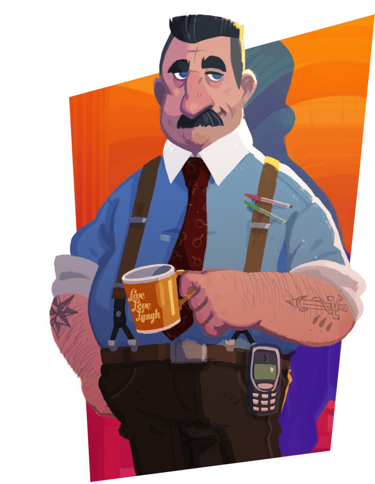 Hank, personnage hero du serious game de sensibilisation au numérique responsable.